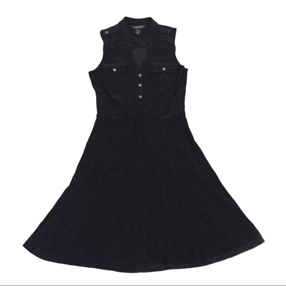 White House Black Market Black Flare Dress